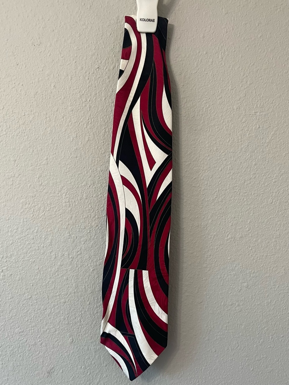 Vintage Fratelli Moda Handmade in Italy 100% Silk Abstract Swirl Tie Late 90/Y2K